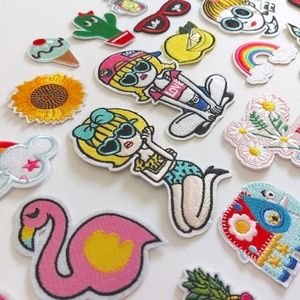 20 Trendy Fashion Girl Iron On Embroidered Appliques